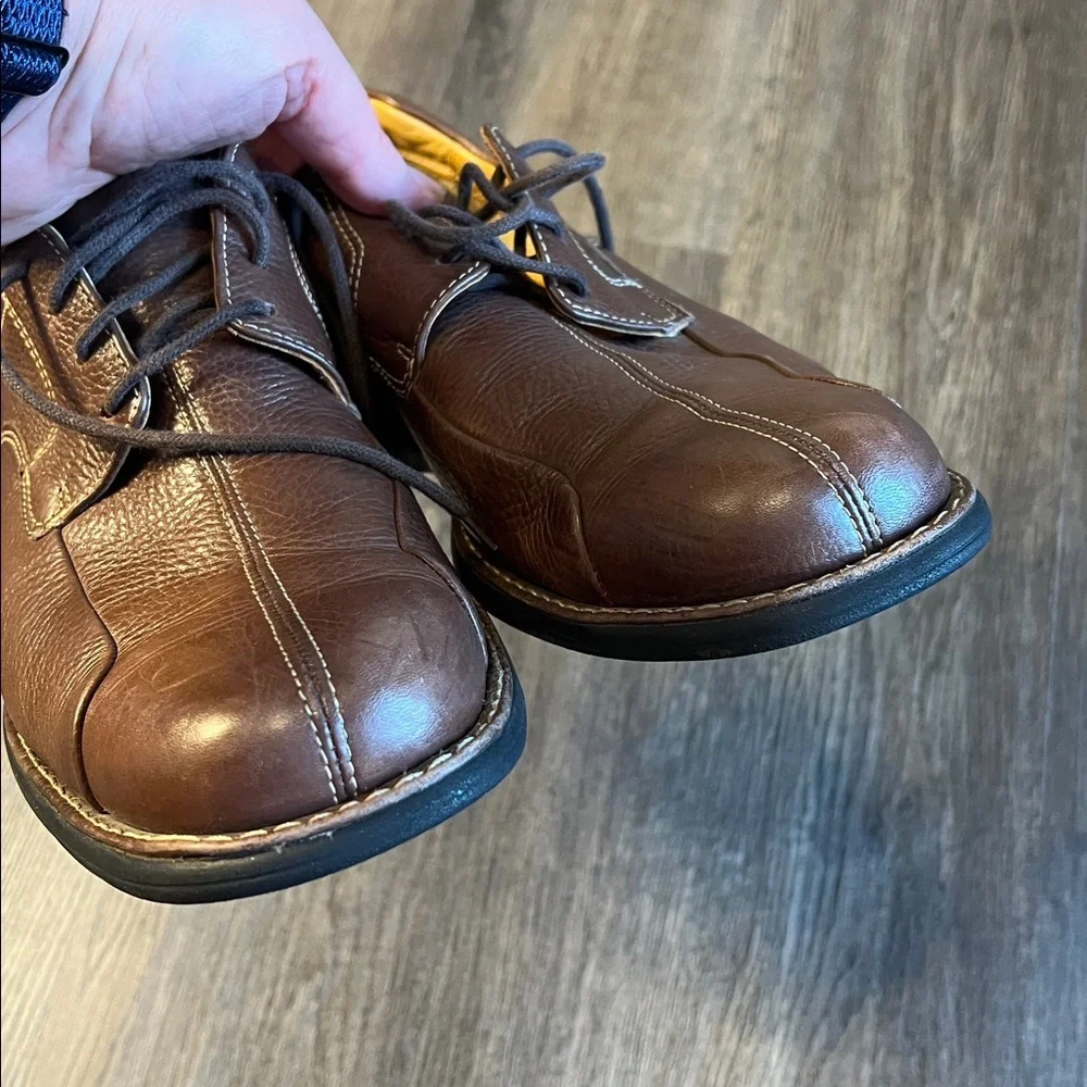 Johnston & Murphy Shuler Bicycle Brown Leather Men’s Shoes Size 10